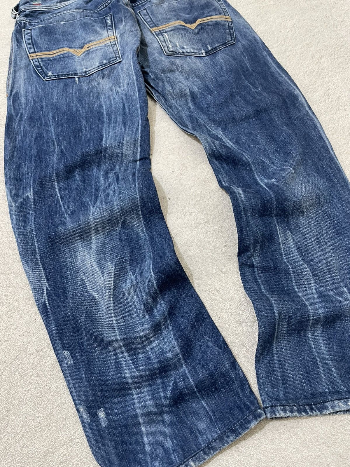 Diesel Diesel Zatiny Vintage Denim Rare Faded Button Fly Y2K Japan Size US 32 / EU 48 - 11 Thumbnail