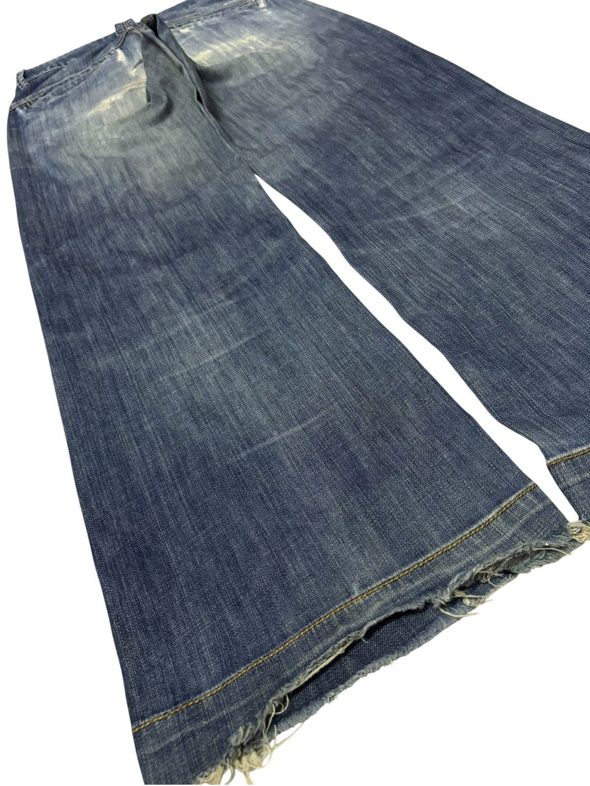 Japanese Brand Vtg CGM Japan Grunge Bootcut Distressed Jeans Size US 28 / EU 44 - 7 Thumbnail