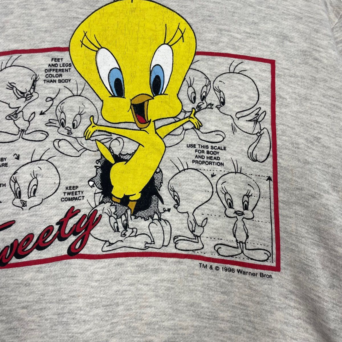 Warner Bros Vintage 90s Warner Bross X Looney Tunes Cartoon Sweatshirt Size US M / EU 48-50 / 2 - 9 Thumbnail