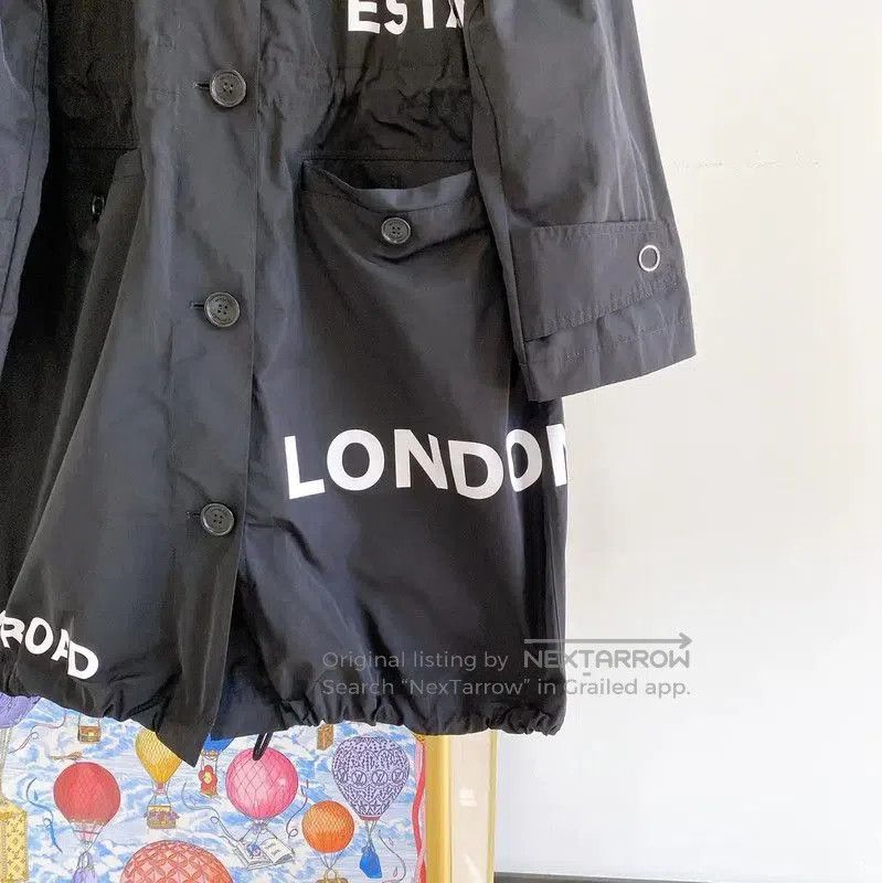 Burberry Burberry Spring Autumn Black Polyester Women's Coat. Size S / US 4 / IT 40 - 4 Thumbnail