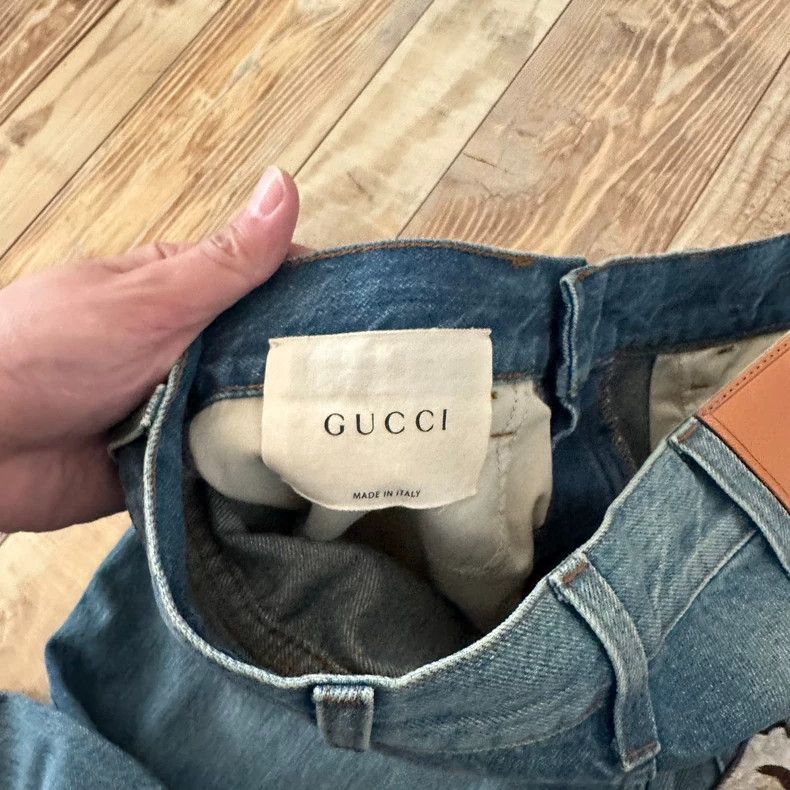 Gucci Gucci Size L Gray snake pattern full-printed logo trousers Size US 36 / EU 52 - 8 Thumbnail