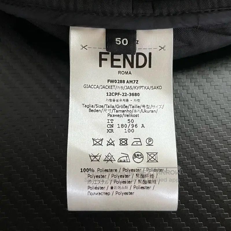 Fendi Fendi Black Polyester Men's Outerwear Jacket . Size US L / EU 52-54 / 3 - 5 Thumbnail