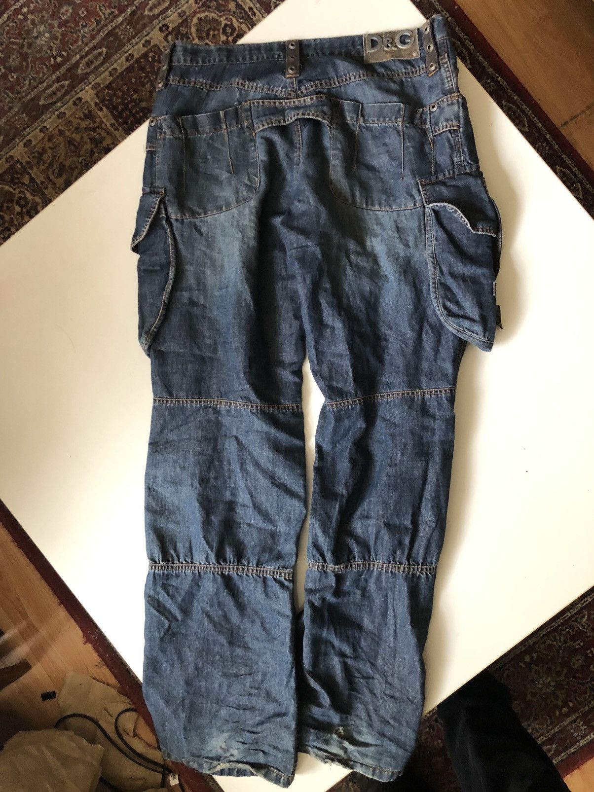 Dolce & Gabbana *Final Drop*DOLCE & GABBANA S/S2004 cargo bondage denim Size US 33 - 3 Thumbnail