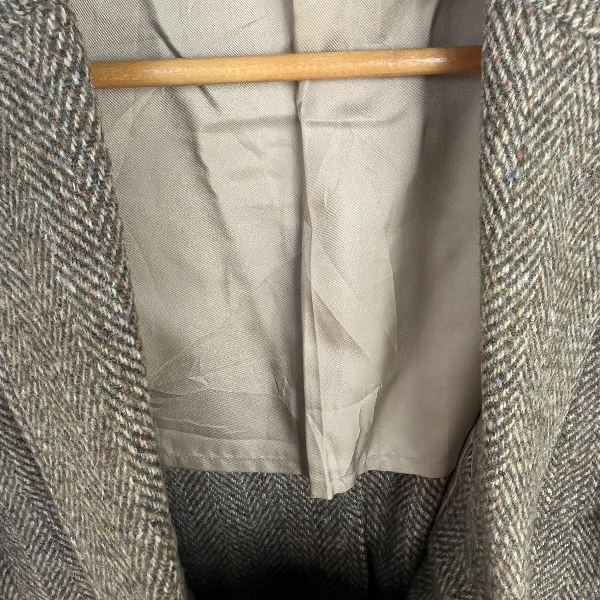 Other Vintage Herringbone Wool blazer Button Green & brown Colour Size 34R - 4 Thumbnail