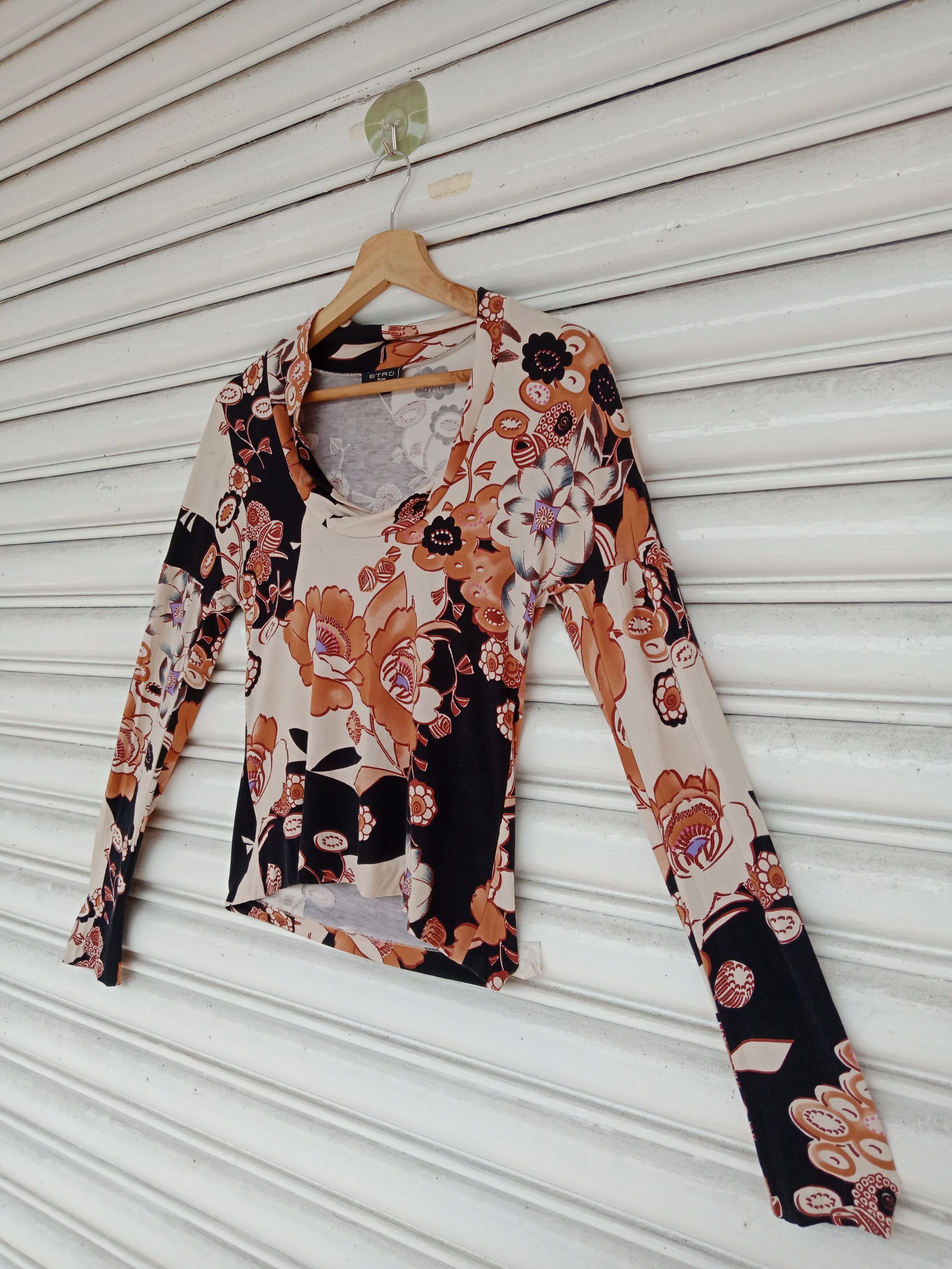 Etro × KMRii Etro Viscose Elasthane Flowers Made in Italy Size US S / EU 44-46 / 1 - 3 Thumbnail