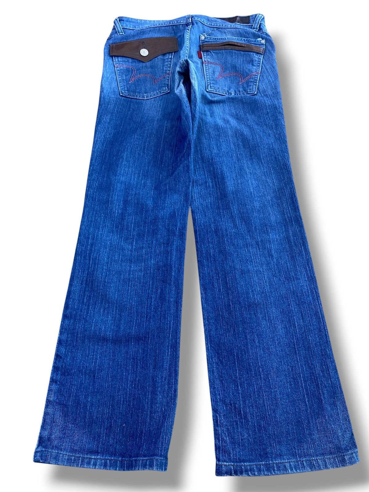 Edwin Edwin Whiskers Faded Wash Style Straight Cut Jeans Size US 30 / EU 46 - 3 Thumbnail