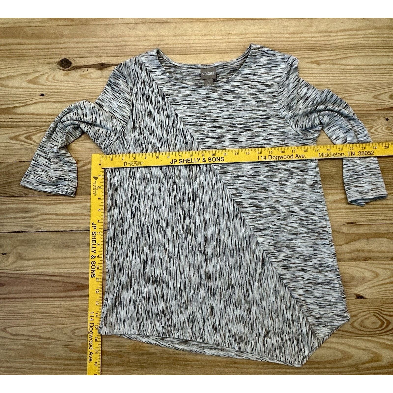Chicos Chicos Shirt Women's 1 Medium mimi marble spacedye Size M / US 6-8 / IT 42-44 - 6 Thumbnail
