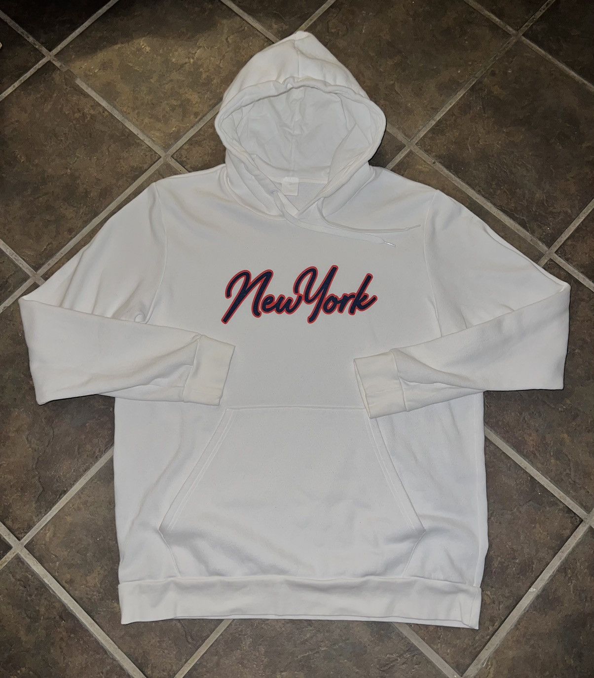 Vintage VINTAGE NEW YORK HOODIE Size US XL / EU 56 / 4 - 5 Thumbnail