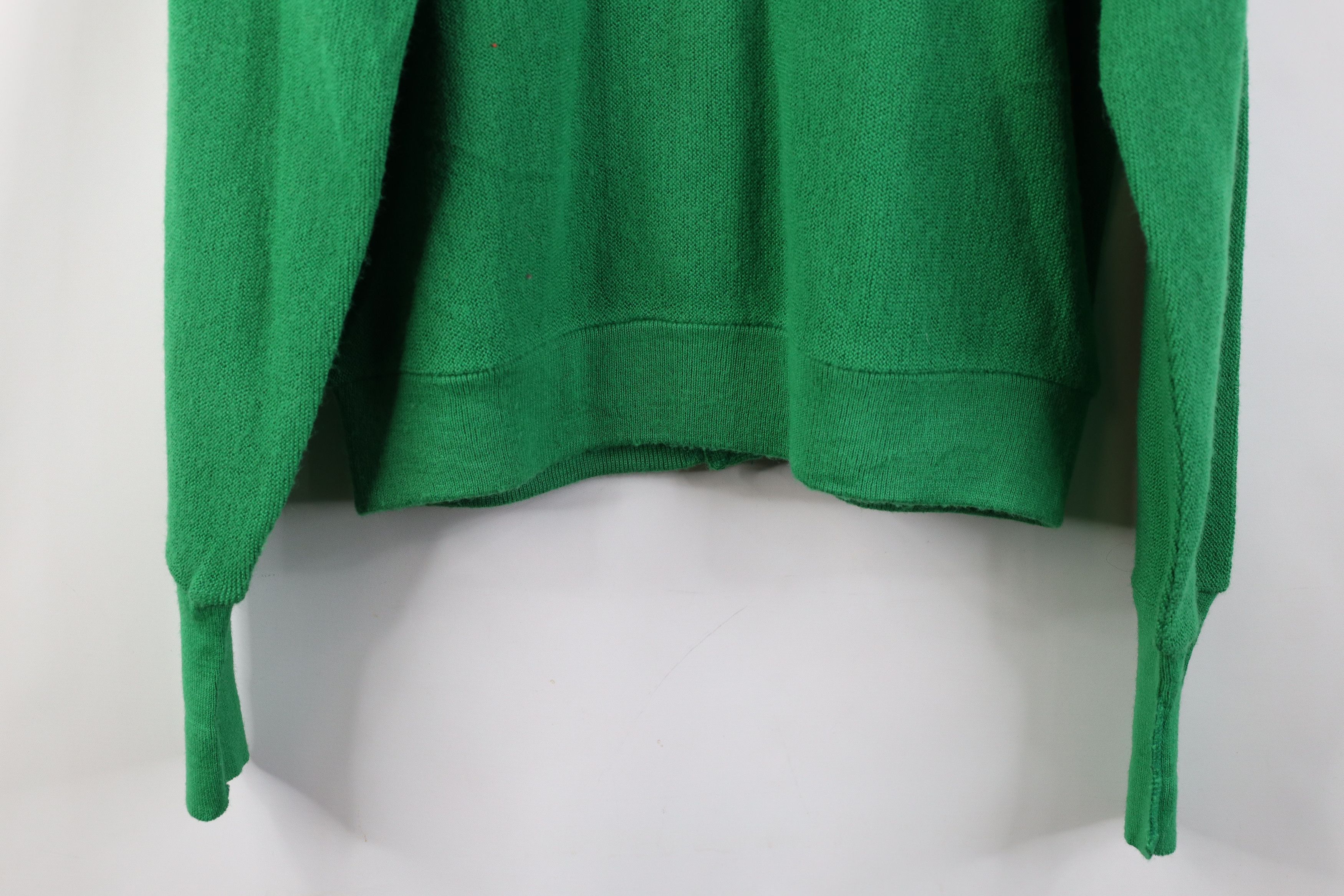 Vintage Vintage 70s Streetwear Cobain Cardigan Sweater Green USA Size US S / EU 44-46 / 1 - 10 Thumbnail