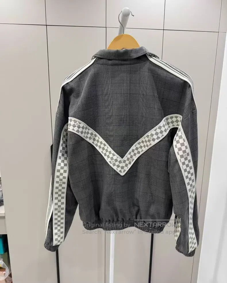 Louis Vuitton Louis Vuitton Grey and white checkerboard panel zip jacket Size US S / EU 44-46 / 1 - 2 Thumbnail