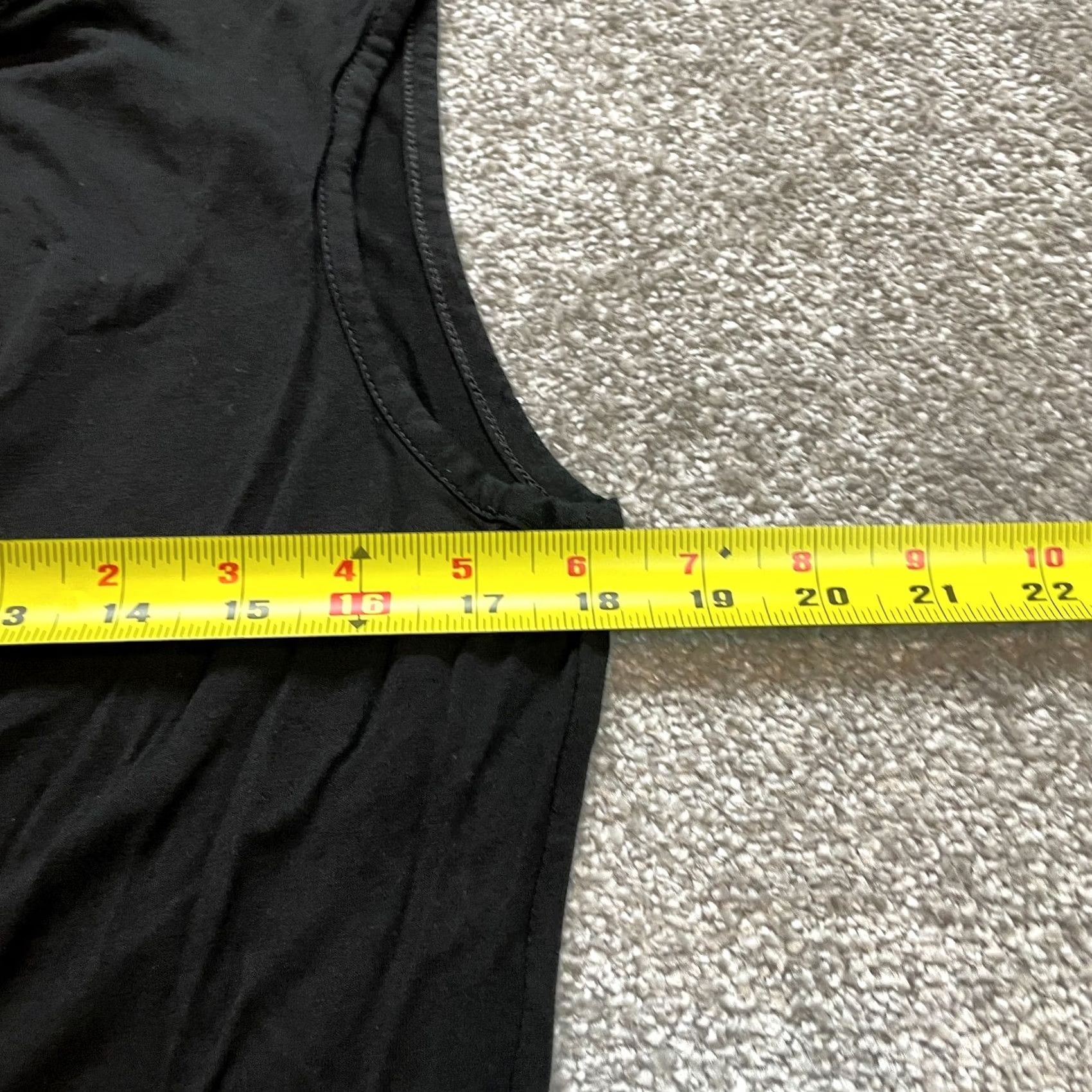 Bcbgmaxazria BCBGMAXAZRIA Womens Tank Top Medium Black Rayon Sleeveless Round Neck Loose Fit Casual/Party Size M / US 6-8 / IT 42-44 - 6 Thumbnail