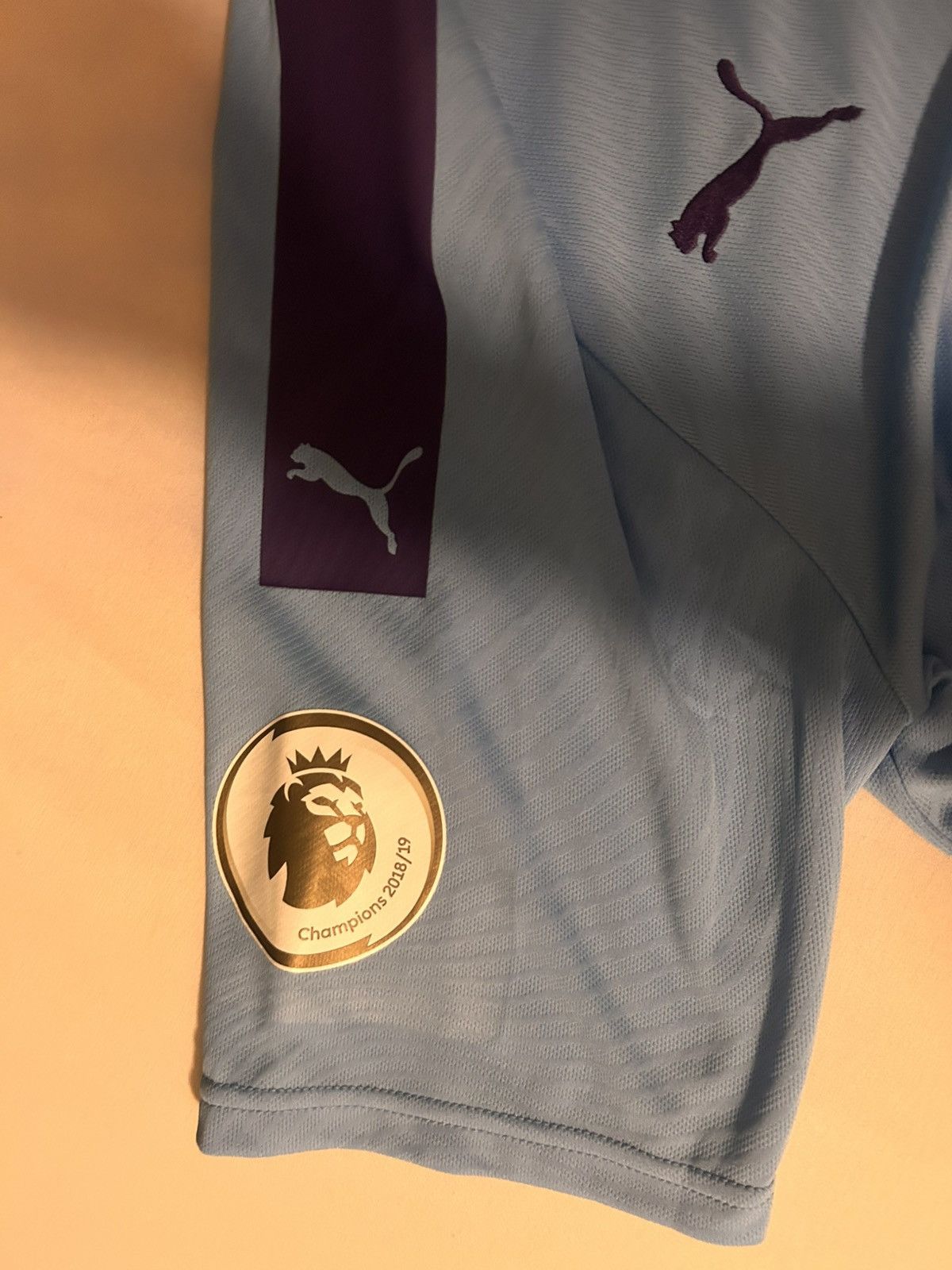 Puma 18-19 Manchester City De Bruyne Jersey Size US L / EU 52-54 / 3 - 2 Thumbnail