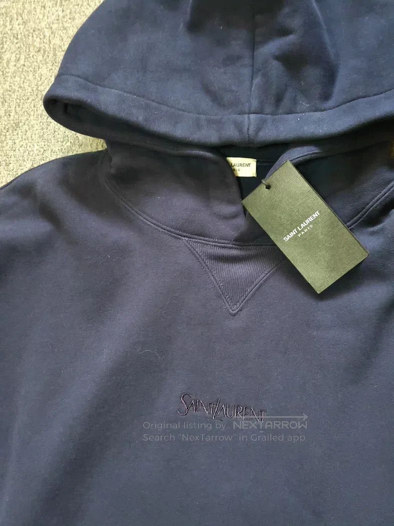 Saint Laurent Paris Saint Laurent Paris Embroidered Hoodie Size US S / EU 44-46 / 1 - 3 Thumbnail