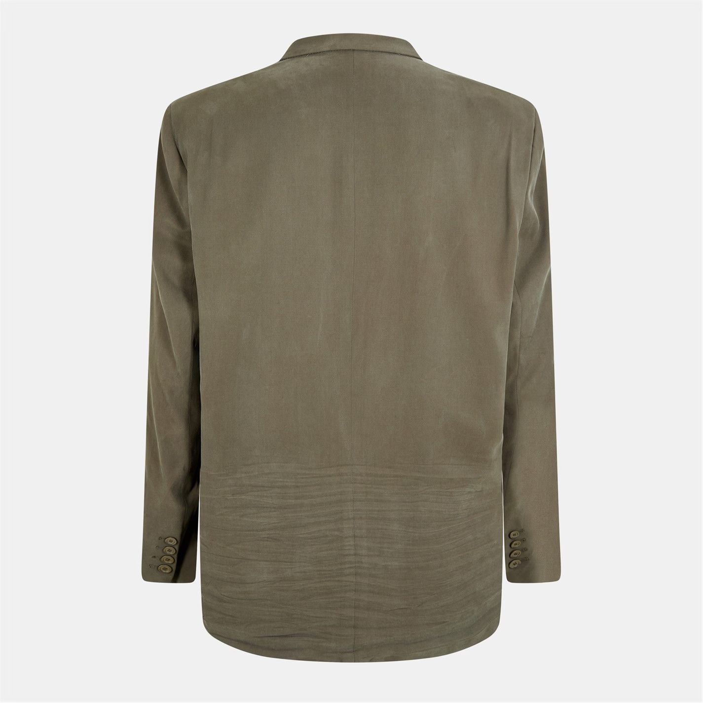 Balenciaga o1g2r1mq0226 Structured Tailored Blazer In Khaki Size US M / EU 48-50 / 2 - 2 Thumbnail