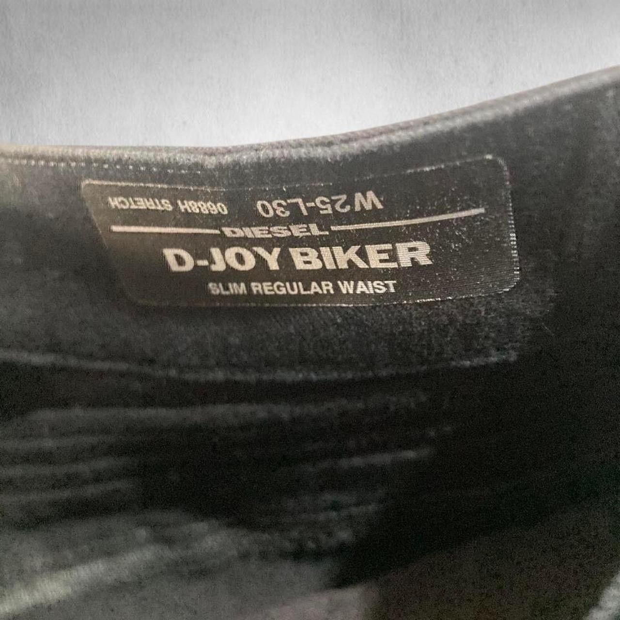 Diesel Diesel Deadstock D-JOY-BIKER Insane grail black denim diesel Size 25" / US 0 / IT 36 - 7 Thumbnail