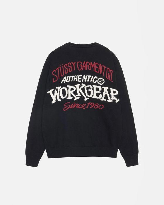 STUSSY AUTHENTIC WORKGEAR SWEATER L SIZE-
