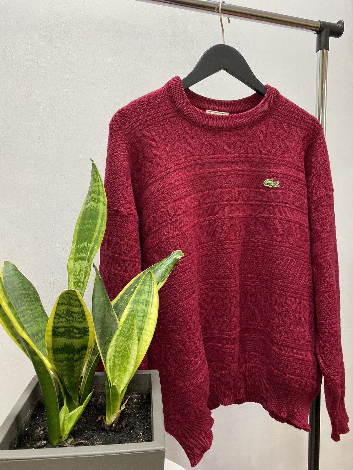 Lacoste × Vintage Chemise Lacoste Vintage Men’s Rare Wool Sweater Size US XL / EU 56 / 4 - 3 Thumbnail