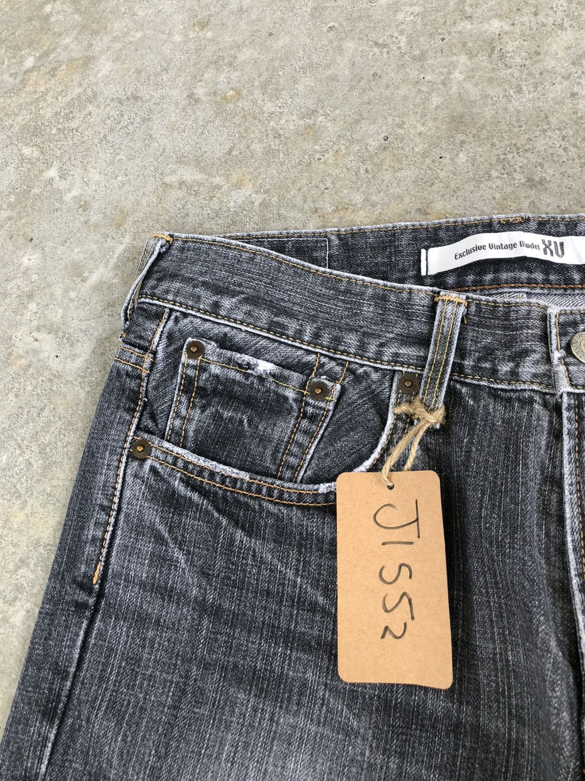 If Six Was Nine Japanese Edwin XU Flared Jeans Distressed Bootcut Size US 32 / EU 48 - 14 Thumbnail