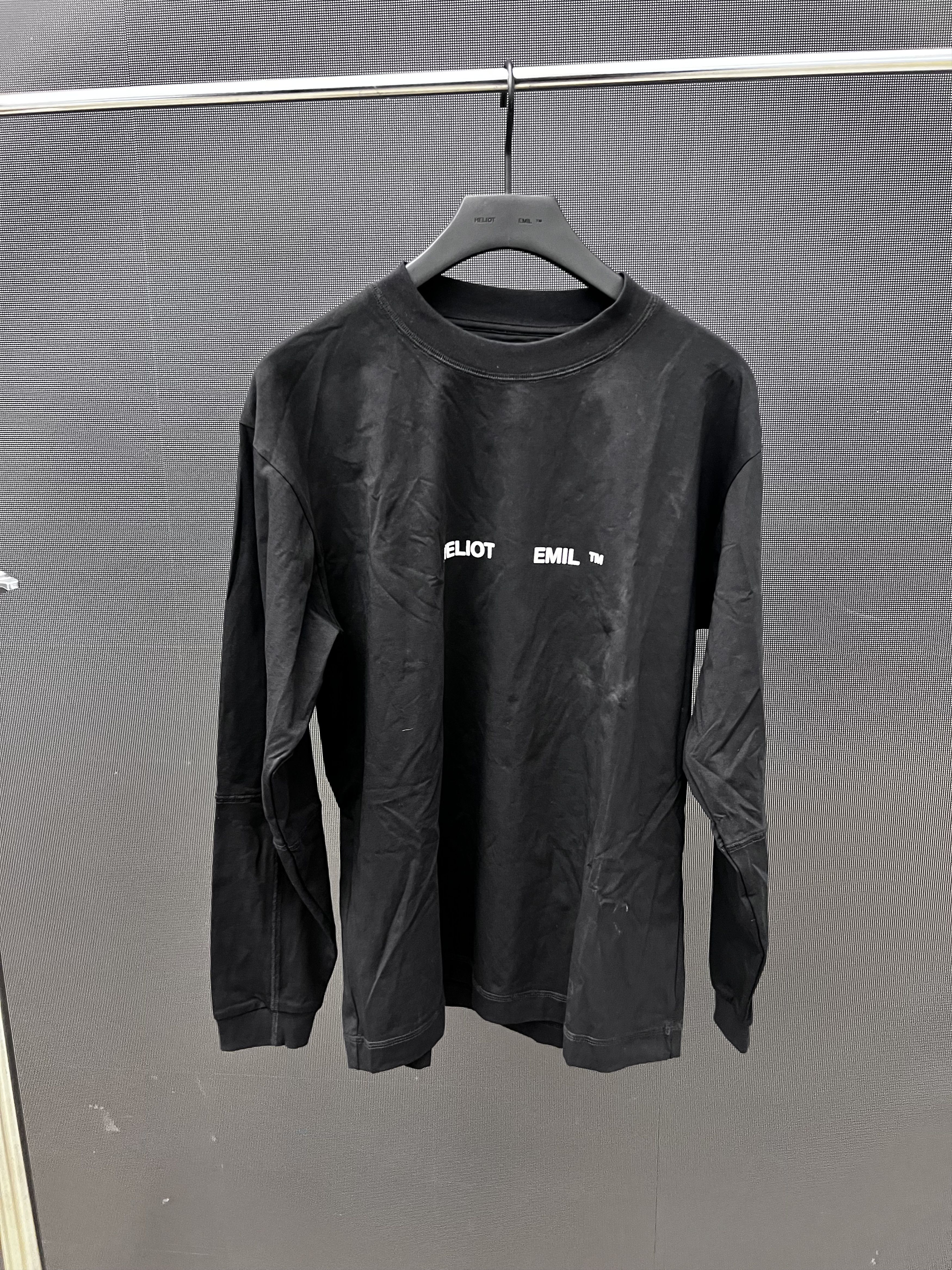 Tシャツ・カットソー HELIOT EMIL Men T Shirts PRESS25M08074 BLK01 BLACK Heliot Emil HELIOT EMIL Men T-Shirts PRESS25M08074 BLK01