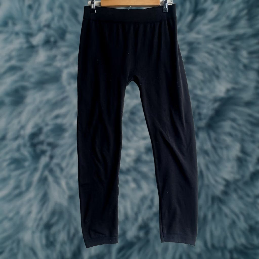 Vintage Sociology Leggings Womens L/XL Black Cotton Spandex Stretch Ankle Yoga Casual Athleisure Size 36" / US 14 / IT 50 - 1 Thumbnail