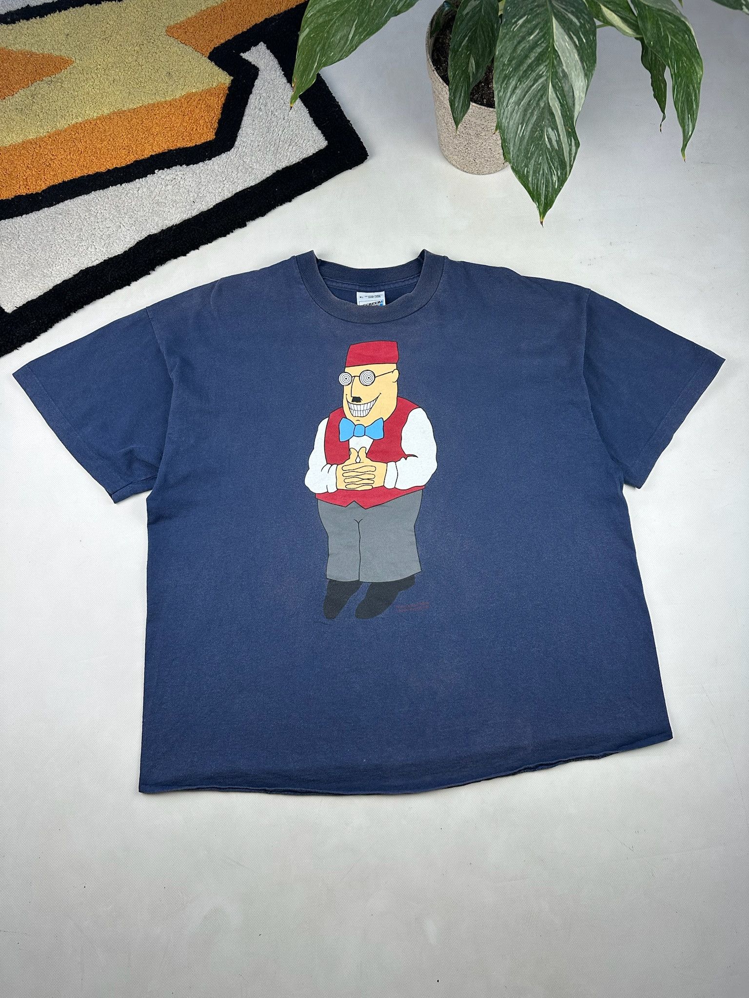 Cartoon Network Vintage 90s acid man tShirt techno rave humor tee movie Size US XL / EU 56 / 4 - 1 Thumbnail