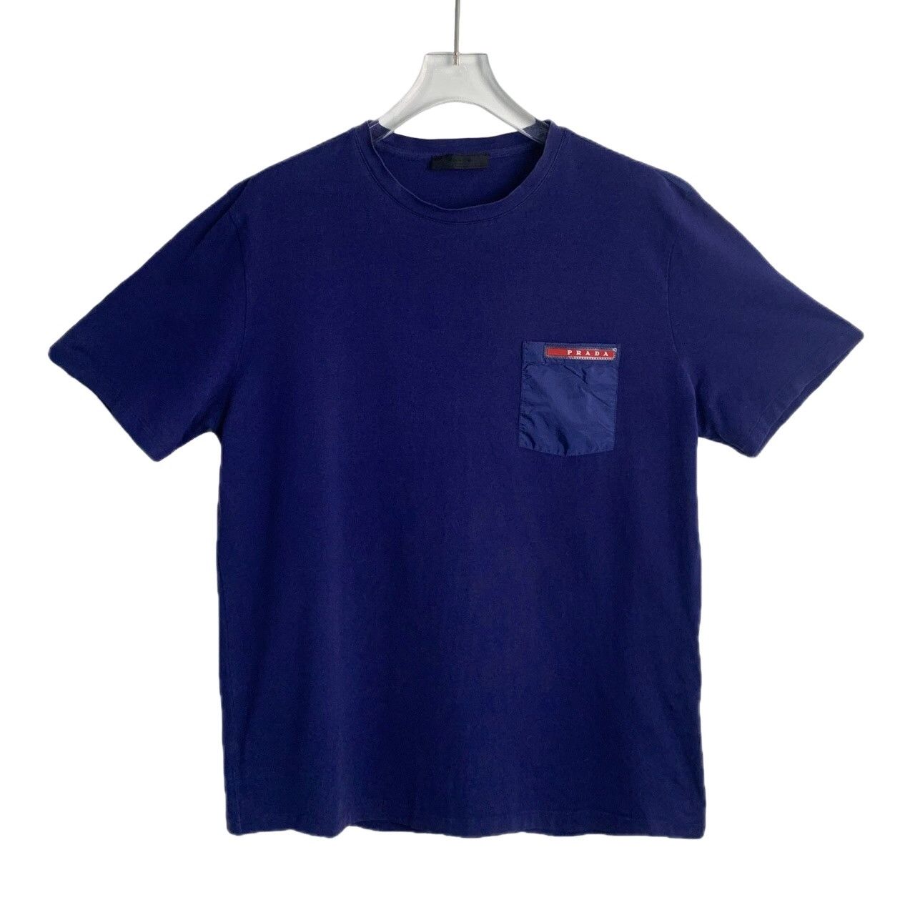 Prada Prada Red Logo Pocket T-Shirt Size L Size US L / EU 52-54 / 3 - 1 Thumbnail
