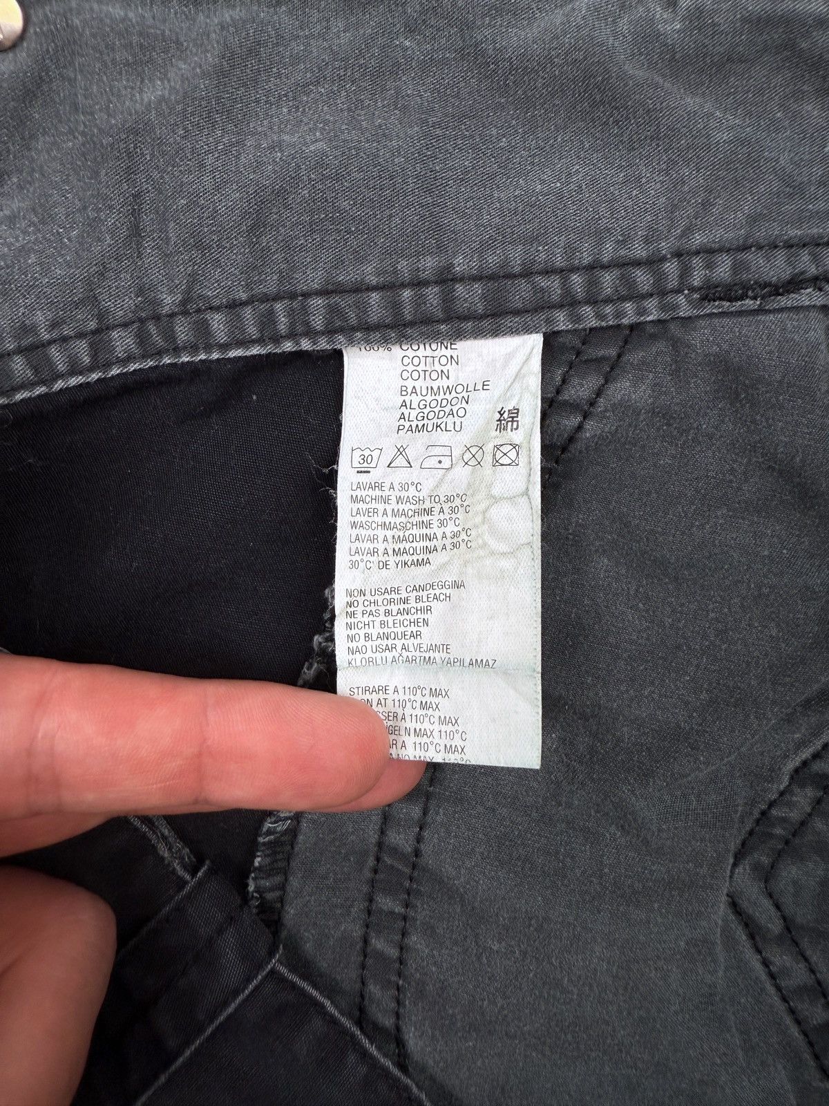 Diesel Y2K Vintage Diesel Washed Egg Cell Pocket Cotton Mini Skirt Size 28" / US 6 / IT 42 - 7 Thumbnail