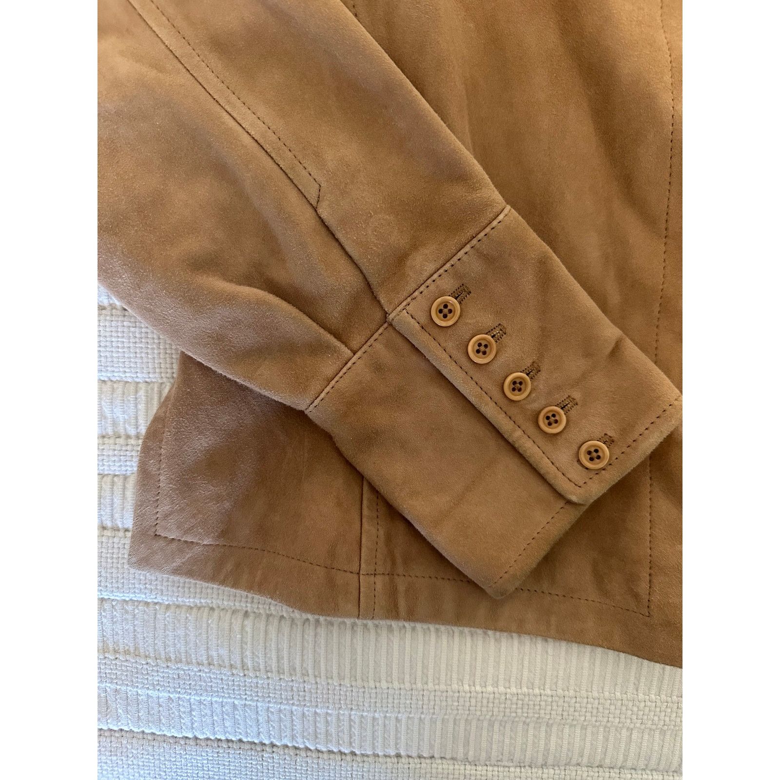 Faconnable Façonnable S Goatskin Leather Jacket Size S / US 4 / IT 40 - 3 Thumbnail