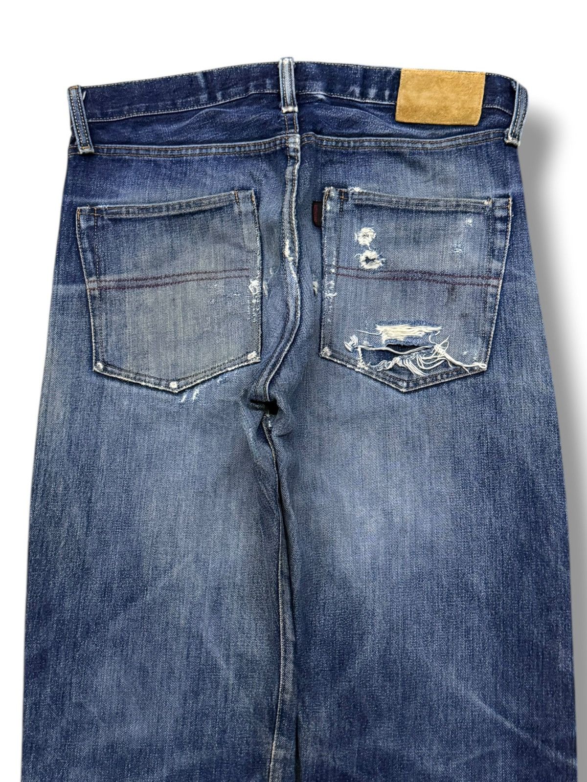 Artisan Outfitters Vintage 00s Ships Outffiters Y2K Selvedge Denim Made In USA Size US 31 - 5 Thumbnail