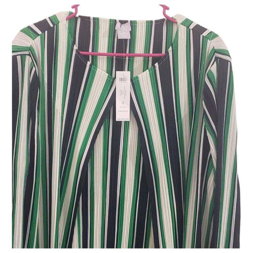 Chicos CT1884 Chico's NWT Travelers Pleated Open Jacket 16/18 Size XXL / US 16-18 / IT 52-54 - 2 Thumbnail