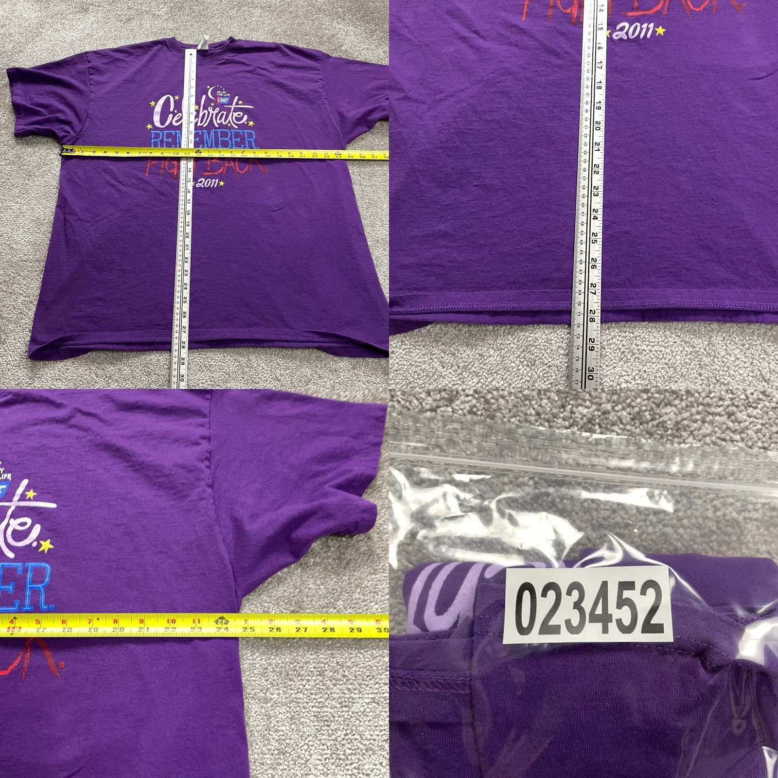 Delta VINTAGE Delta Magnum Weight T-Shirt Mens 2XL Purple Cotton Crew Neck Graphic Print 90s Outdoor Mens Size US XXL / EU 58 / 5 - 8 Thumbnail