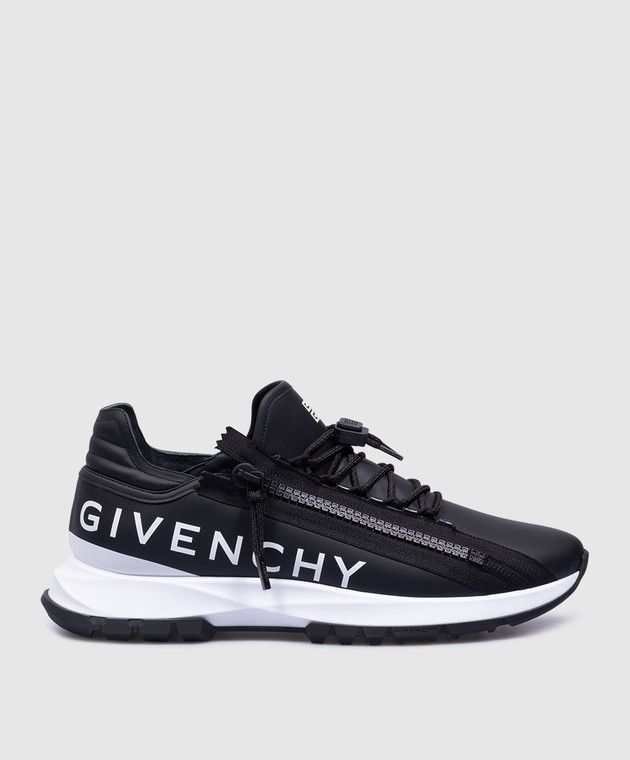 Givenchy o1srvl11e1224 Specter Leather Sneakers in Black Size US 8 / EU 41 - 1 Thumbnail