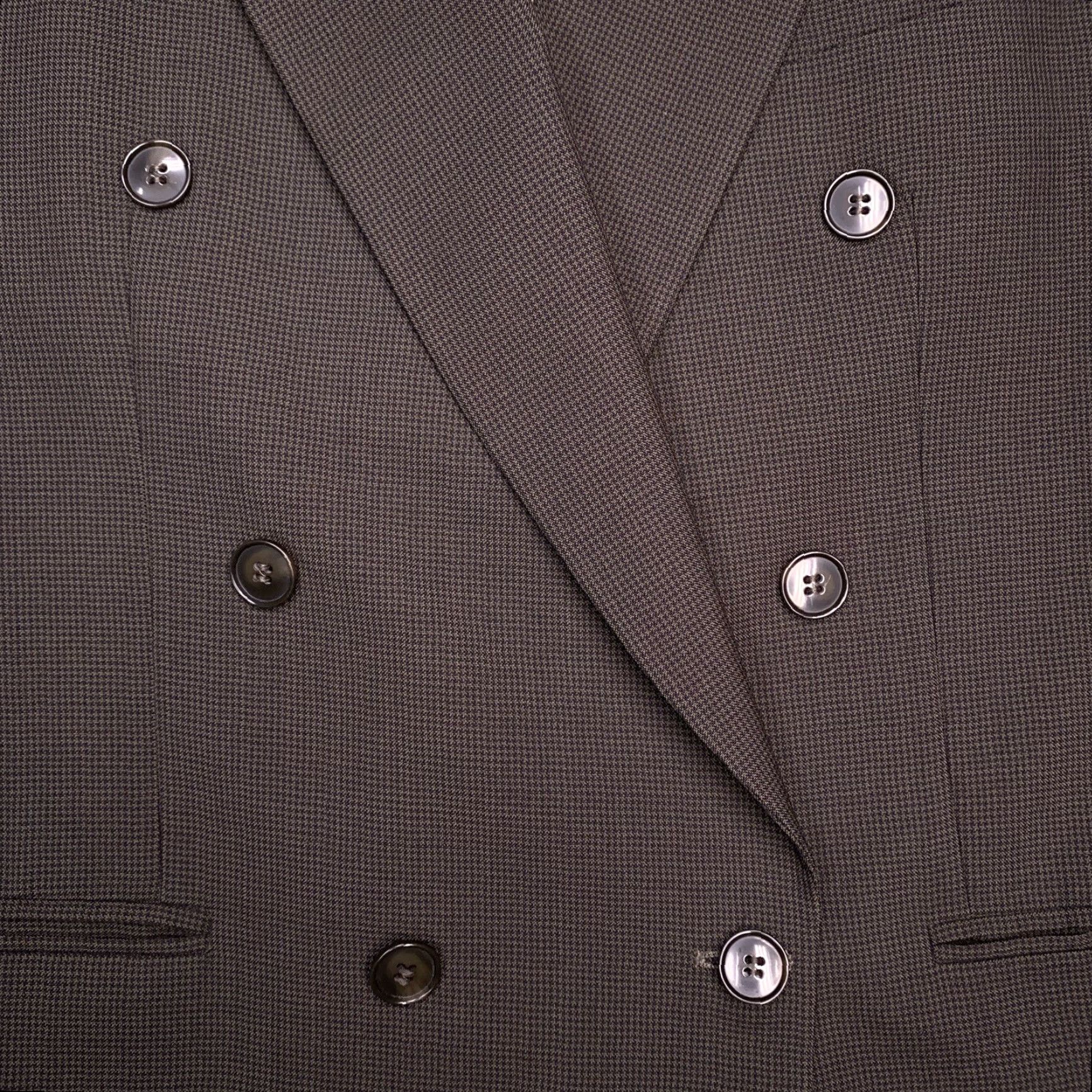 Doublet VINTAGE Bachrach Double-Breasted Suit Jacket 40R Green Wool Blazer Mens Size 40R - 7 Thumbnail