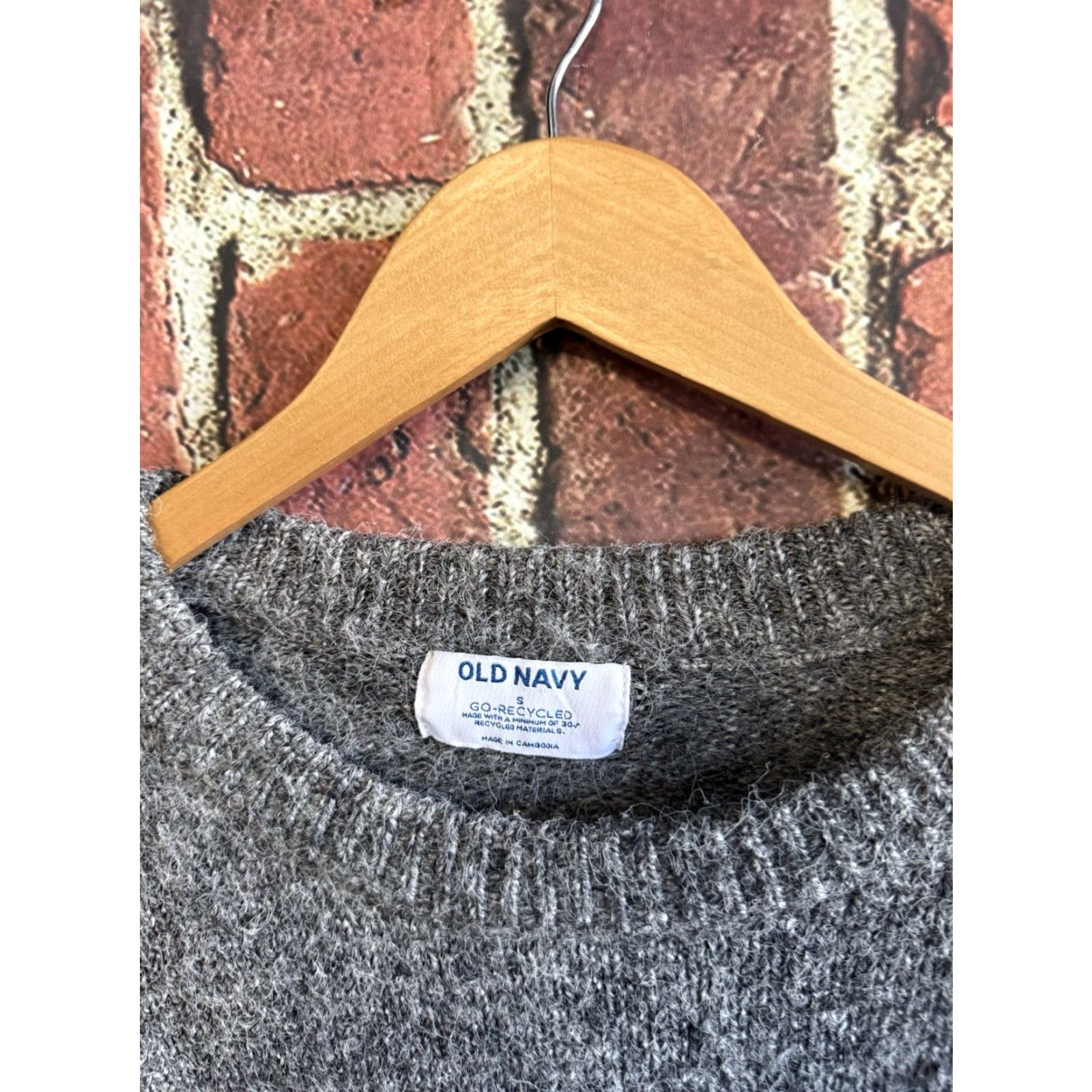Old Navy Old Navy Womens Gray Knit Long Sleeve Pullover Sweatshirt Size Small Size S / US 4 / IT 40 - 3 Thumbnail