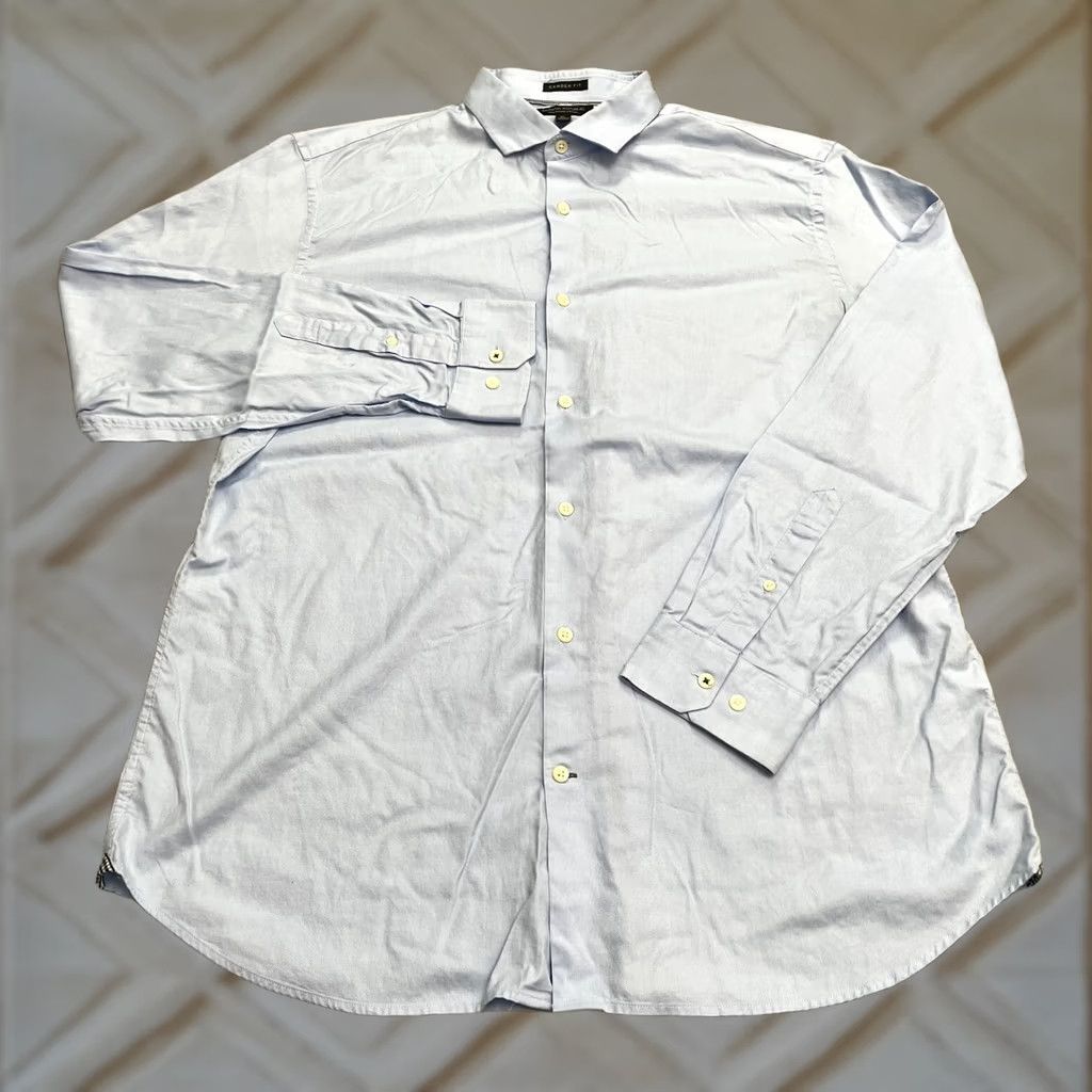 Banana Republic Banana Republic Dress Shirt Mens XL Light Blue Cotton Classic Work Size 46R - 1 Thumbnail