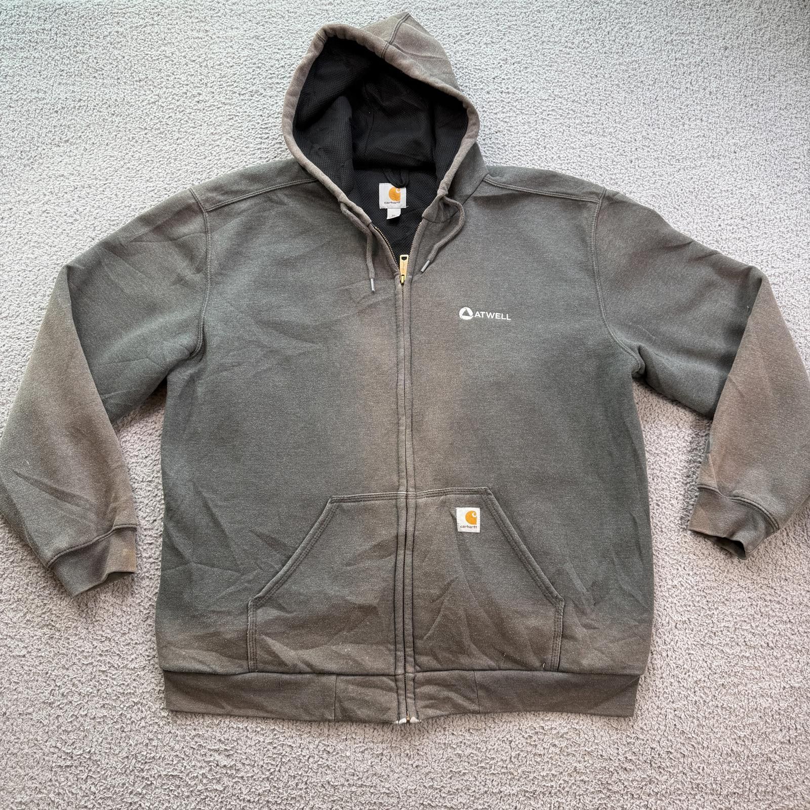 Carhartt Carhartt Thermal Lined Zip Hoodie XL Atwell Sun Faded Jacket Size US XL / EU 56 / 4 - 1 Thumbnail