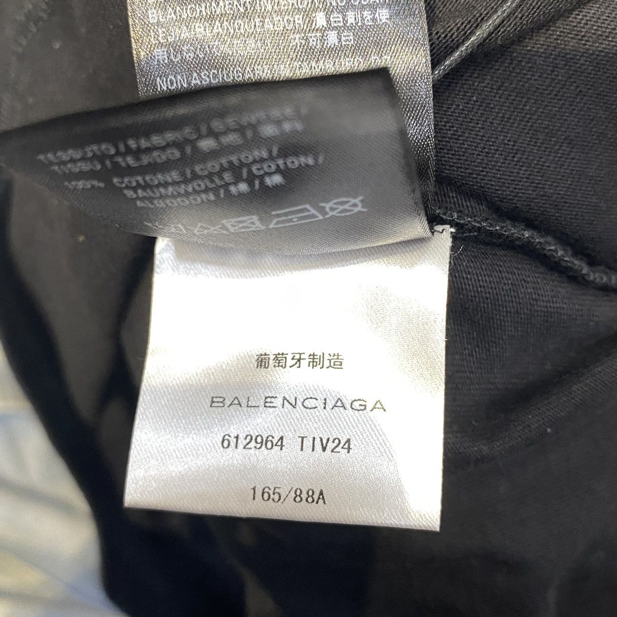 Balenciaga Balenciaga Black Cotton Crew Logo Print Fitted T-Shirt Size M / US 6-8 / IT 42-44 - 12 Thumbnail