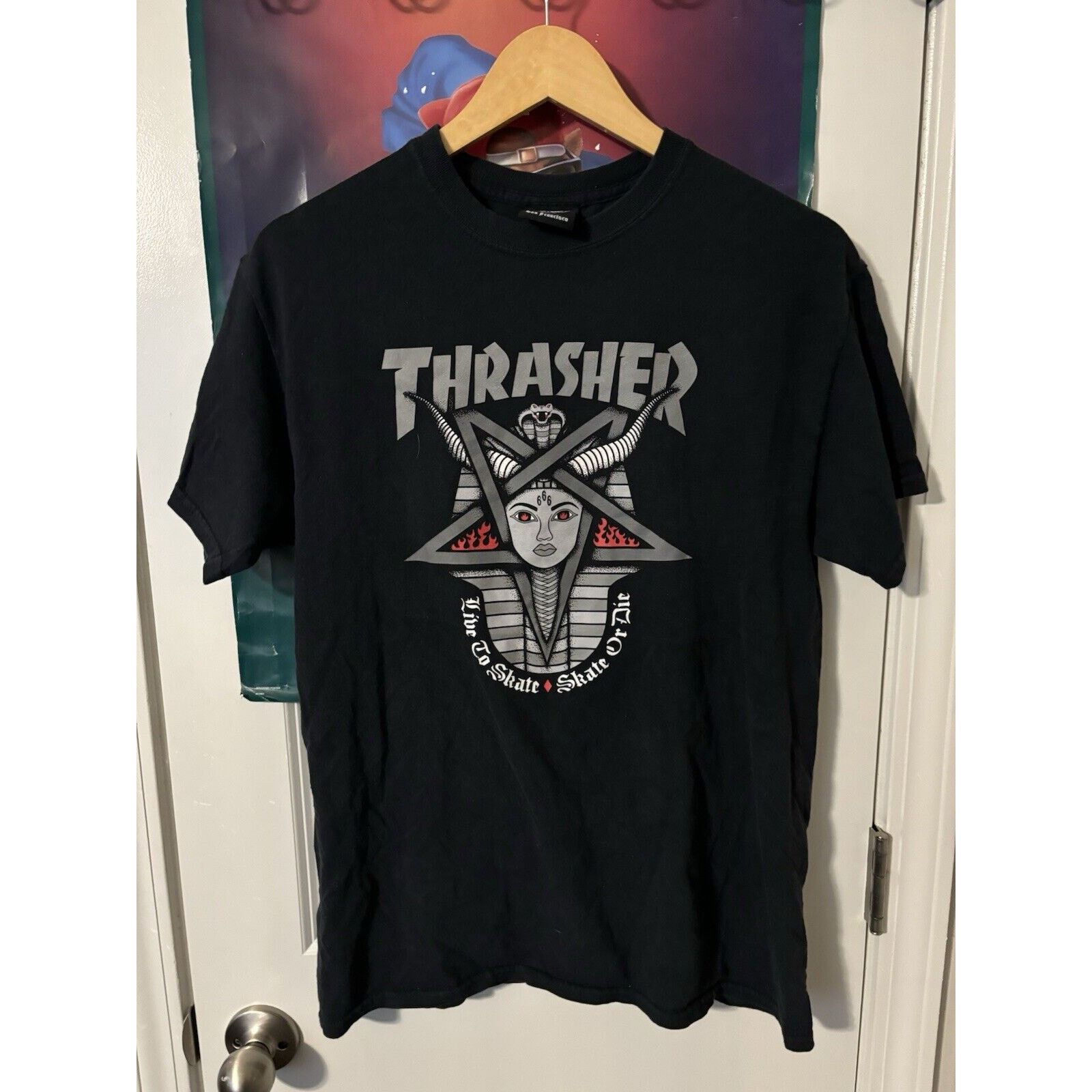 Thrasher Thrasher Black T-shirt Size Unknown Skate Shirt Size US L / EU 52-54 / 3 - 1 Thumbnail