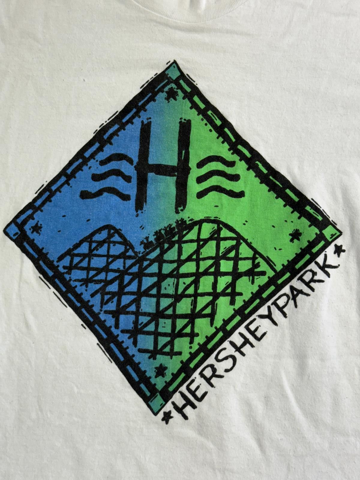 Designer Vintage Hershey Park T-shirt Rollercoaster Amusement Park -M Size US L / EU 52-54 / 3 - 3 Thumbnail