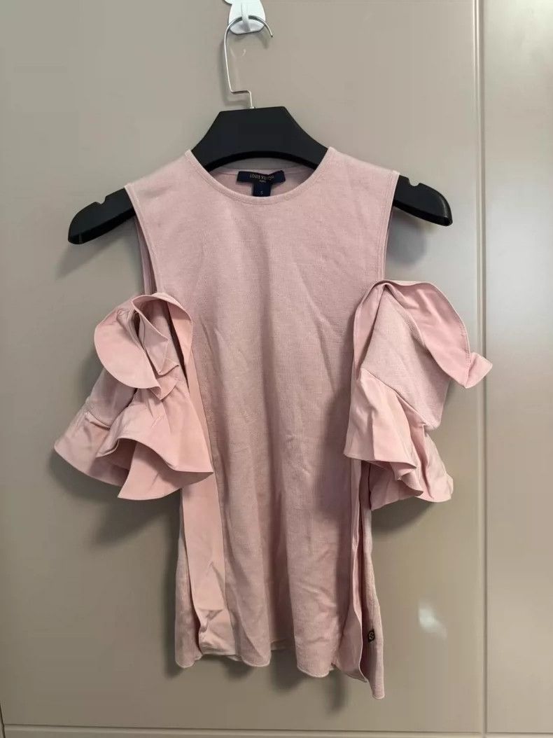 Louis Vuitton Louis Vuitton Silk Cuff Ruffle dress Size S / US 4 / IT 40 - 1 Thumbnail