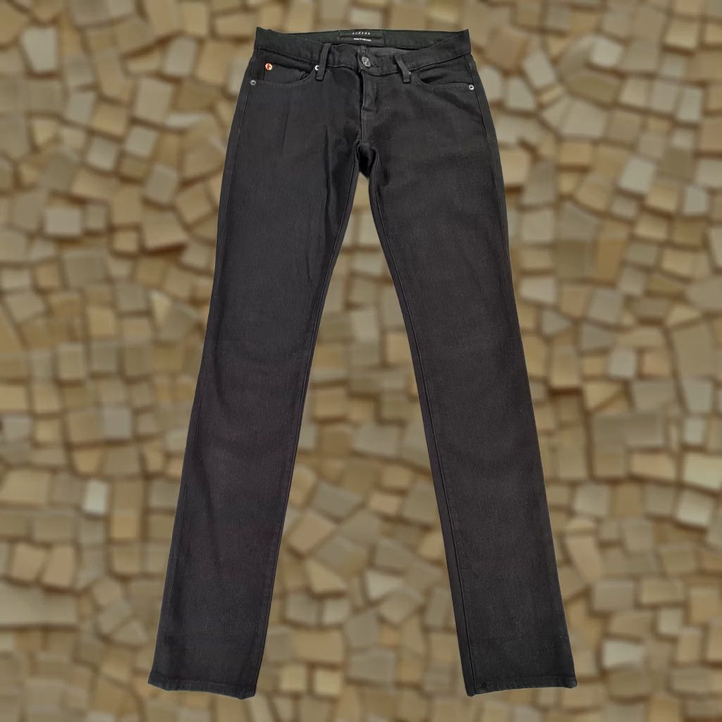 Hudson Hudson Womens Jeans Black W26 L32 Skinny Fit Low Rise Stretch Denim USA Jeans, 5-Pocket, Zip Fly, Slim, Regular Size 26" / US 2 / IT 38 - 1 Thumbnail