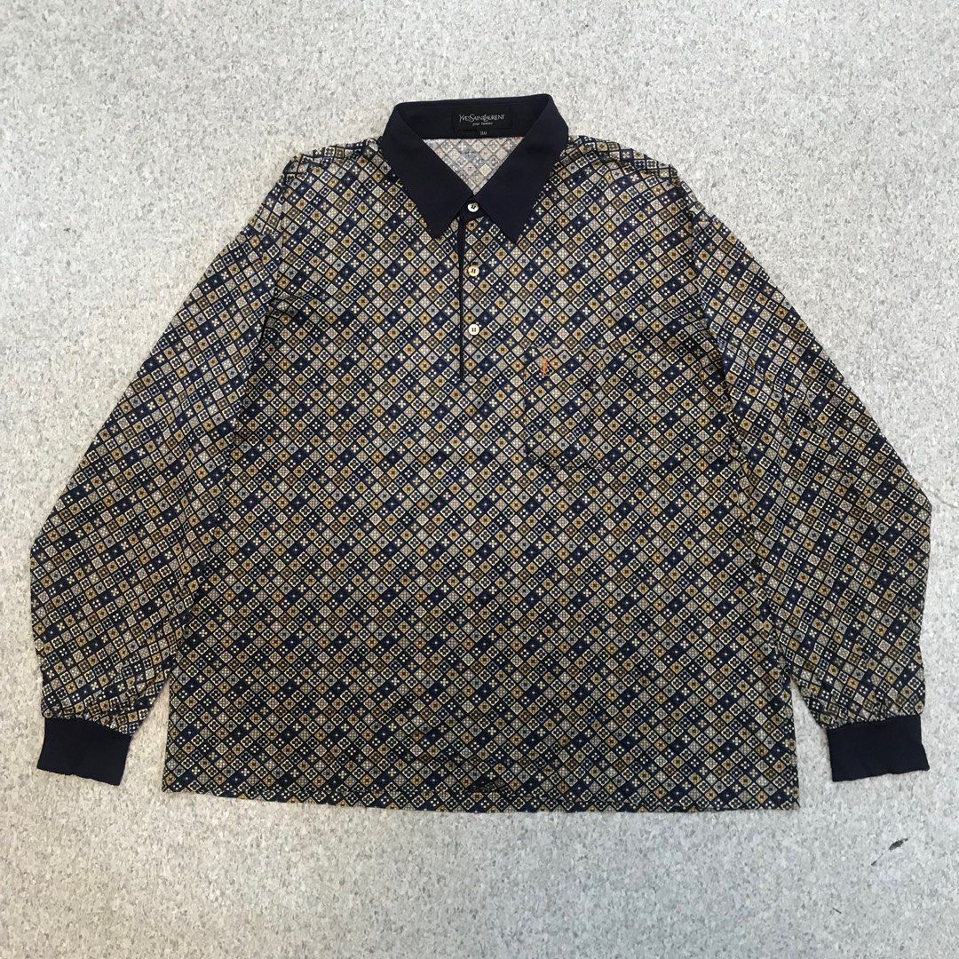 Yves Saint Laurent Vintage Yves Saint Laurent YSL Polo Shirt Size US L / EU 52-54 / 3 - 7 Thumbnail