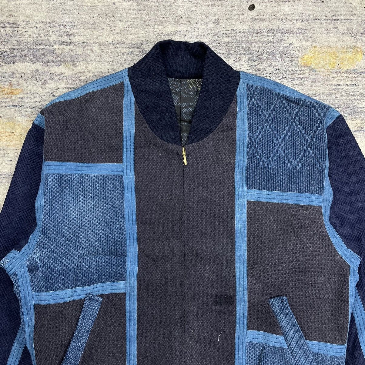 Japanese Brand Mode visconti indigo bomber jacket Size US L / EU 52-54 / 3 - 4 Thumbnail
