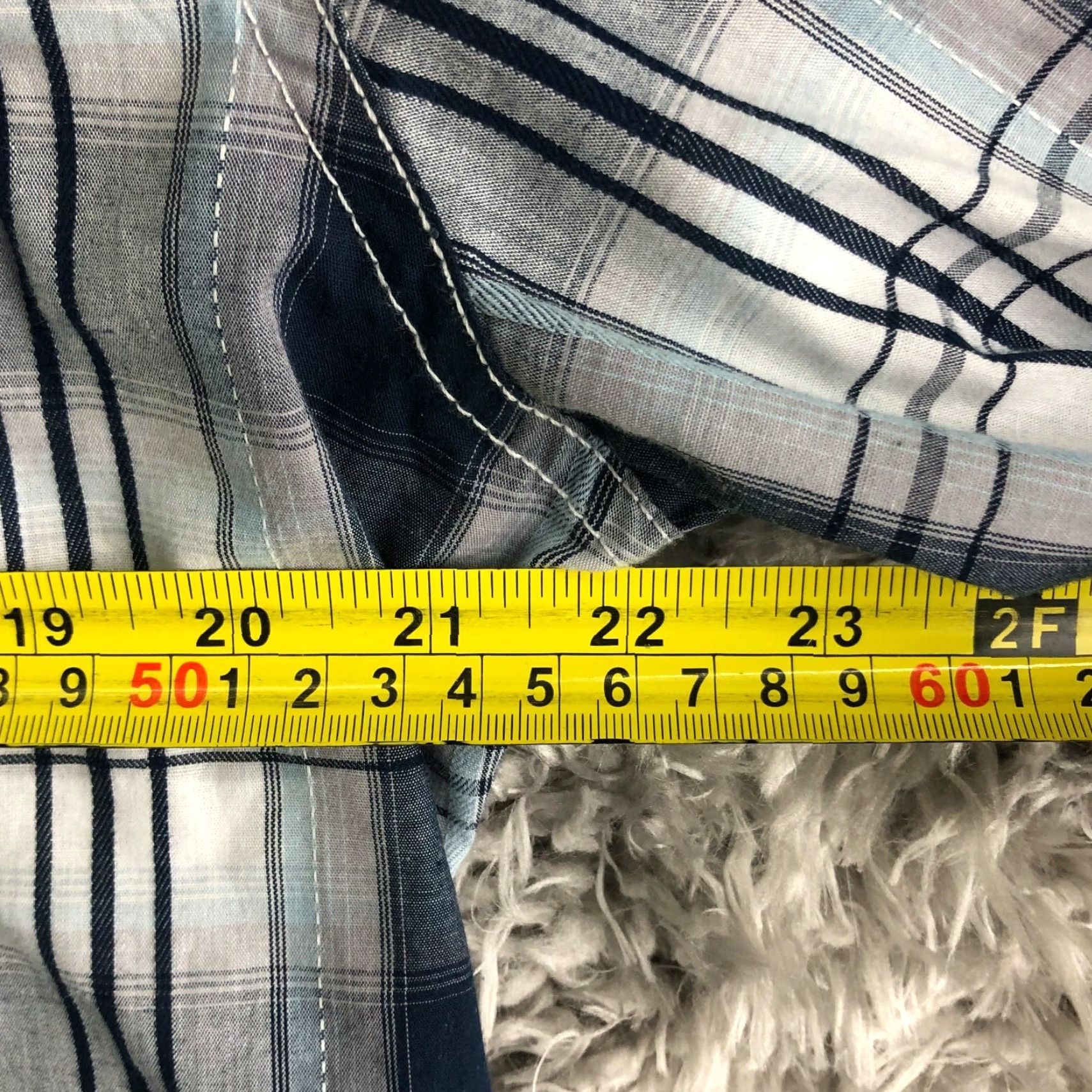 Vintage Helix Mens XL Athletic Fit Blue Striped Long Sleeve Spread Collar Shirt Size US XL / EU 56 / 4 - 5 Thumbnail