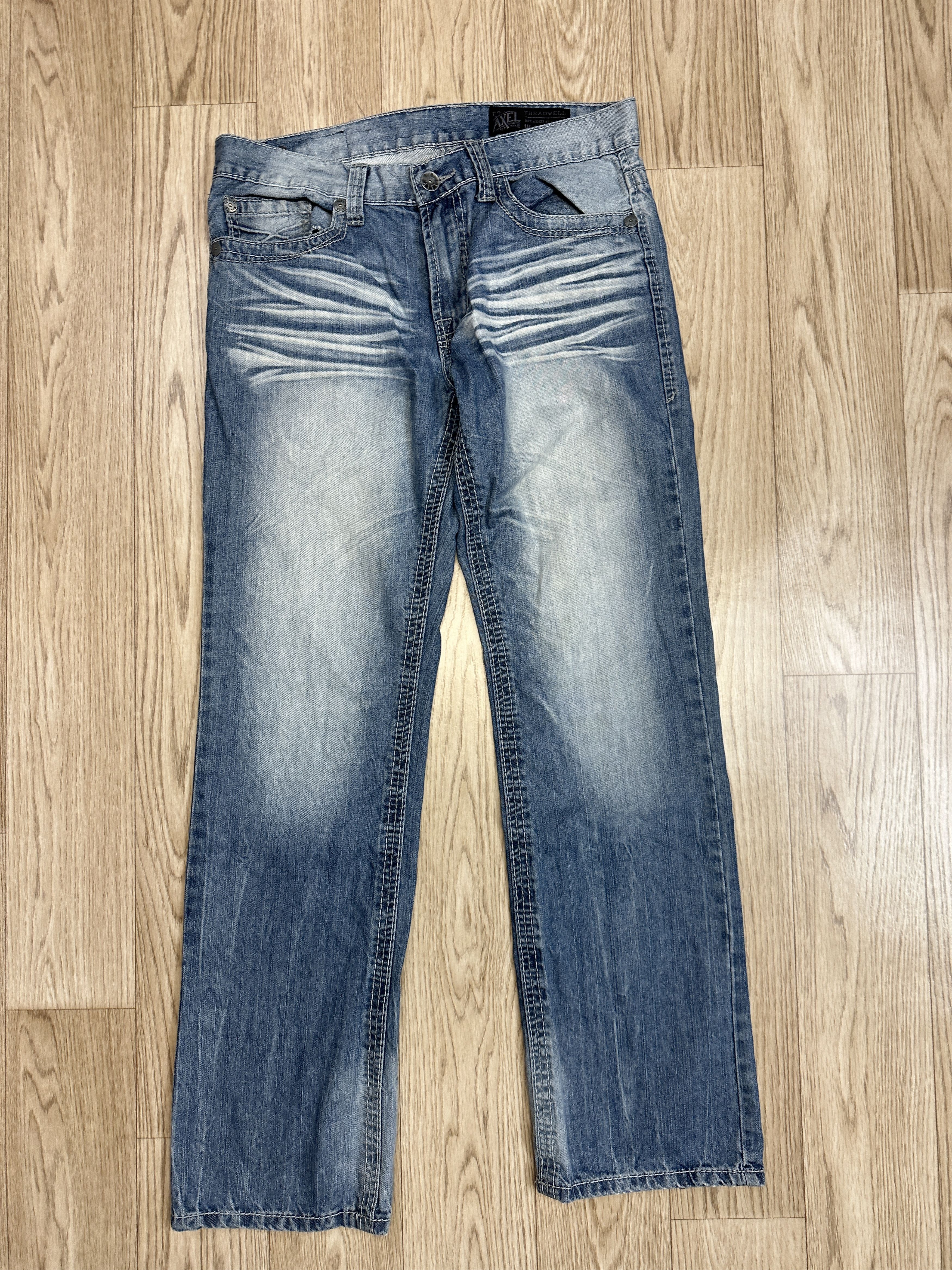 Affliction Y2K Style T.k. Axel Relaxed Straight Baggy Men's Jeans 30x32 Size US 30 / EU 46 - 6 Thumbnail