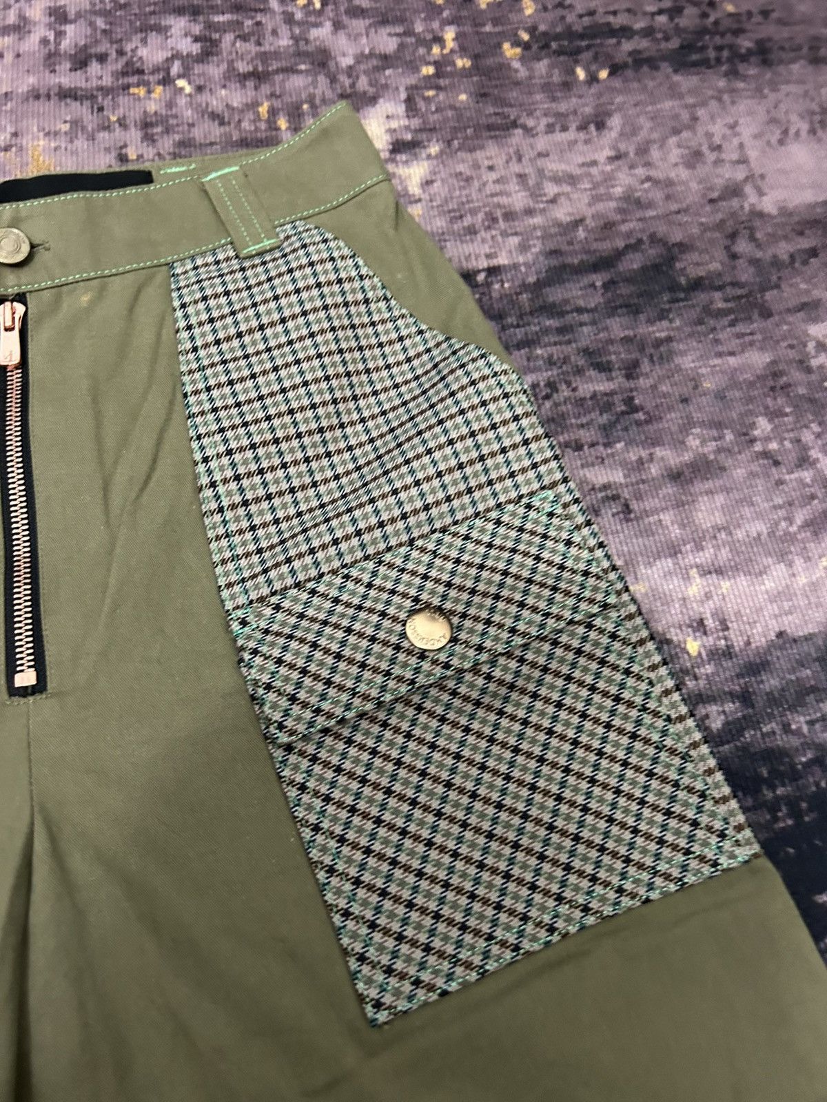 Andersson Bell Anderson Bell Plaid Pocket Pants Size US 27 - 9 Thumbnail