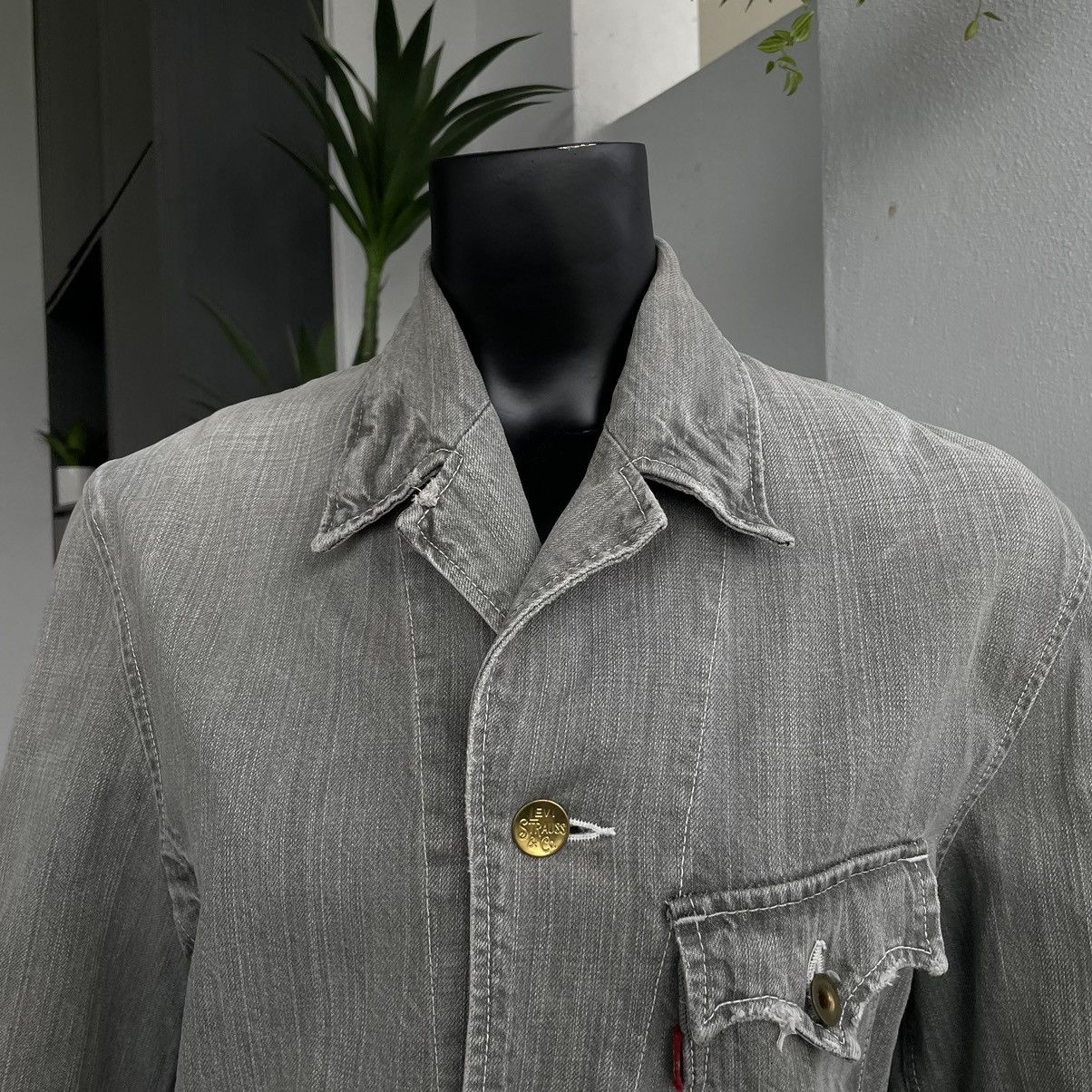 Levi's × Levi's Vintage Clothing Vintage Levis Denim Redloop Grey workers Jacket Size L / US 10 / IT 46 - 11 Thumbnail