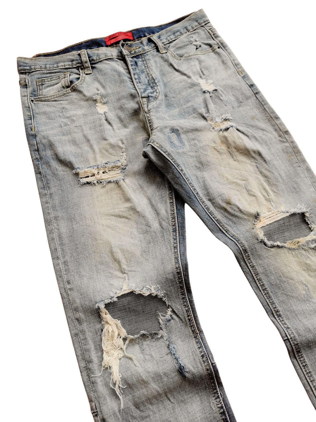 Japanese Brand Dress Volume The Destroyed Denim Lookalike Fear Of God Jeans Size US 31 - 2 Thumbnail