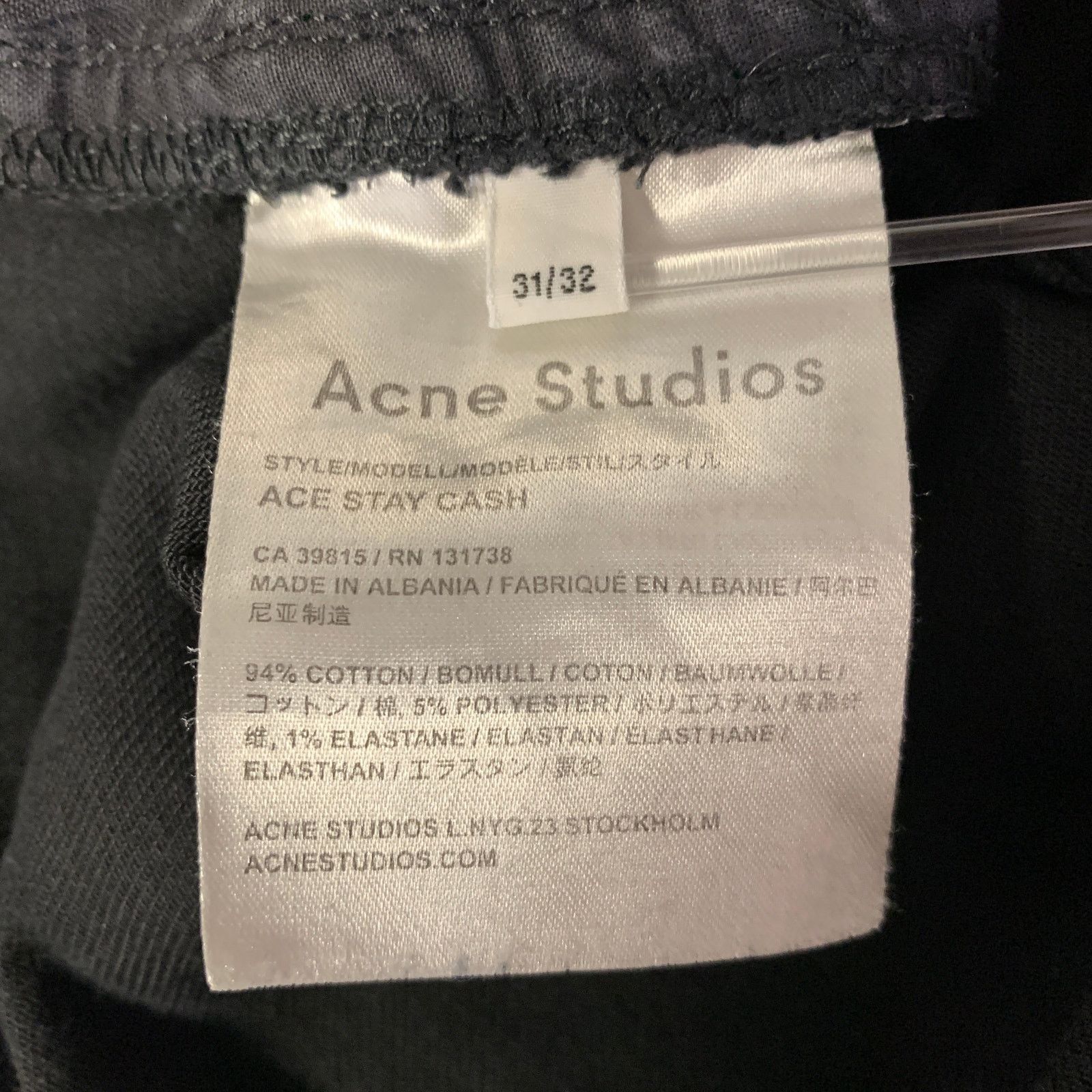 Acne Studios ACNE STUDIOS Size 31 Black Cotton Blend Skinny Jeans Size US 31 - 5 Thumbnail