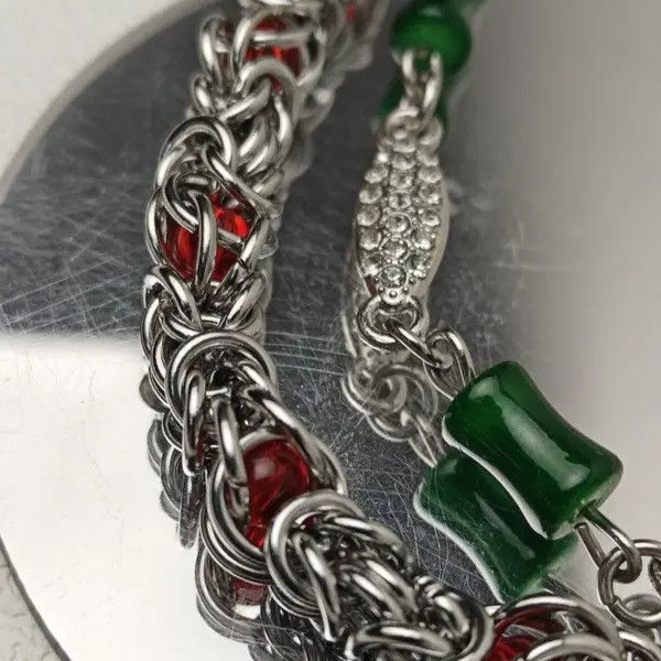 Japanese Brand 2 Layer Natural Echo Pearled Wallet Chain Size ONE SIZE - 5 Thumbnail